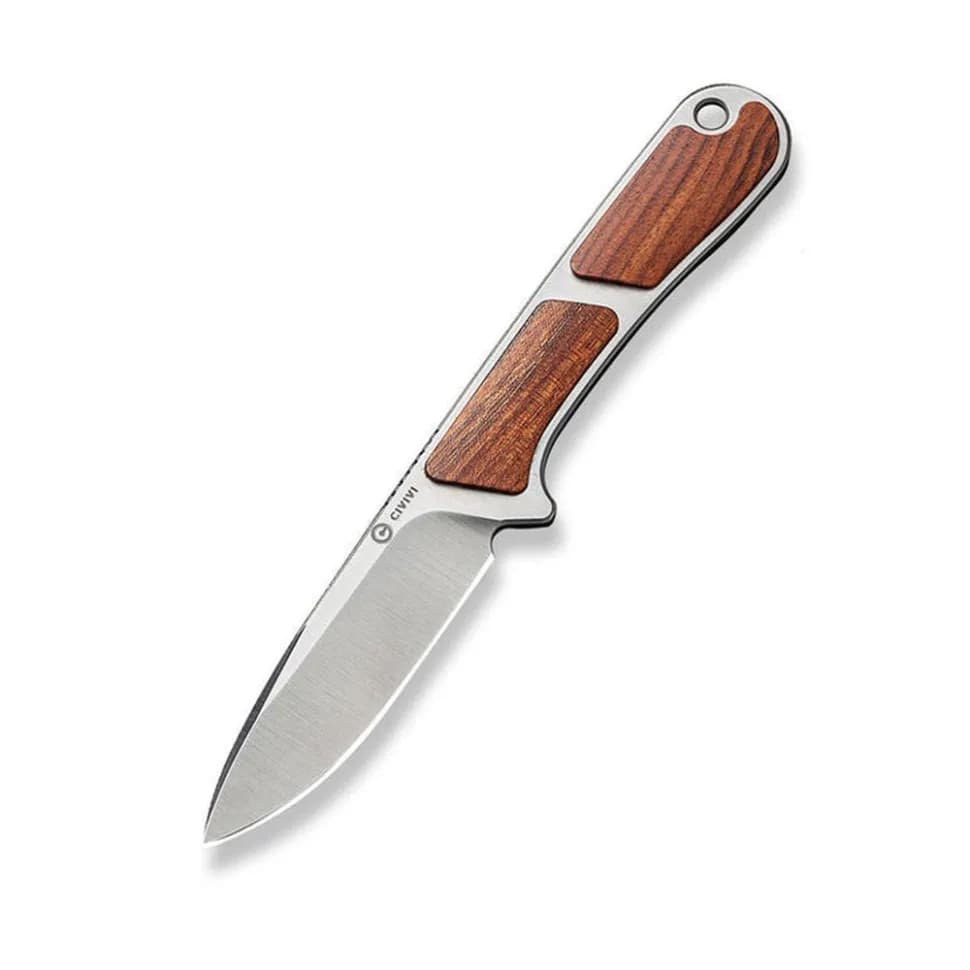 Ніж фіксований тактичний Civivi Mini Elementum, (5.7 см) Nitro-V / Guibourtia Wood - зображення 1