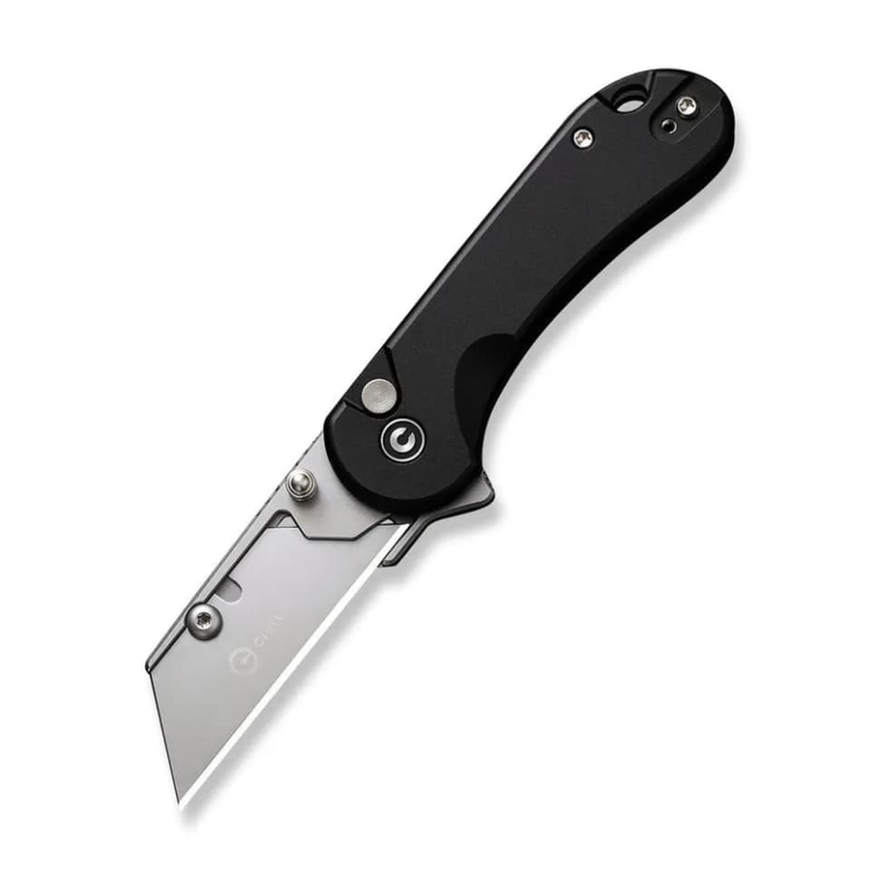 Ніж трапеція складаний кишеньковий Civivi Elementum Utility, (5.8 см) 6Cr13 / Aluminum чорний - зображення 1