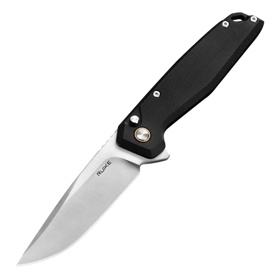 Ніж складаний туристичний Ruike P873-MB, (8.8 см)14C28N / G10 чорний