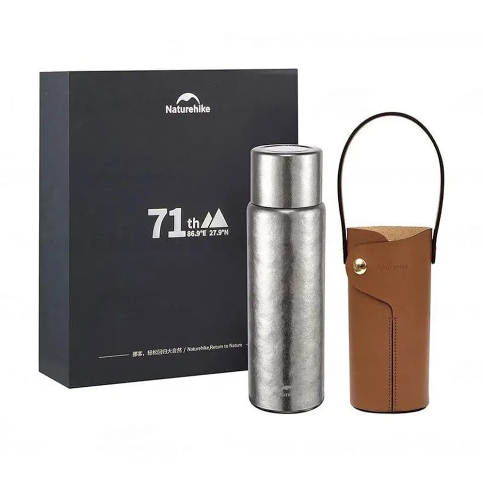 Термос титановий з чохлом Naturehike CNK230CF012 600 ml - зображення 1