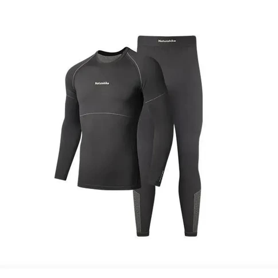 Комплект термобілизни чоловічої Naturehike CYY2342GC010, демісезон, розмір XL, графіт - зображення 1