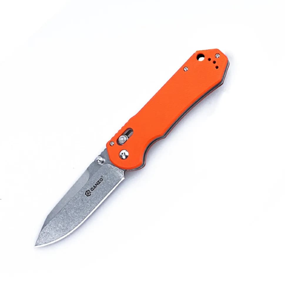 Ніж складаний туристичний Ganzo G7452 (9 см) 440С / G10 помаранчевий - зображення 1