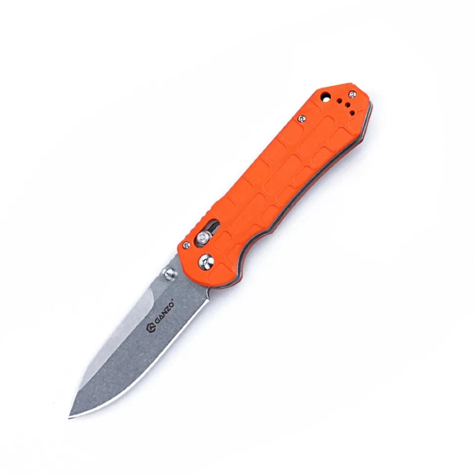 Ніж складаний туристичний Ganzo G7452P (9 см) 440С / G10 помаранчевий - зображення 1