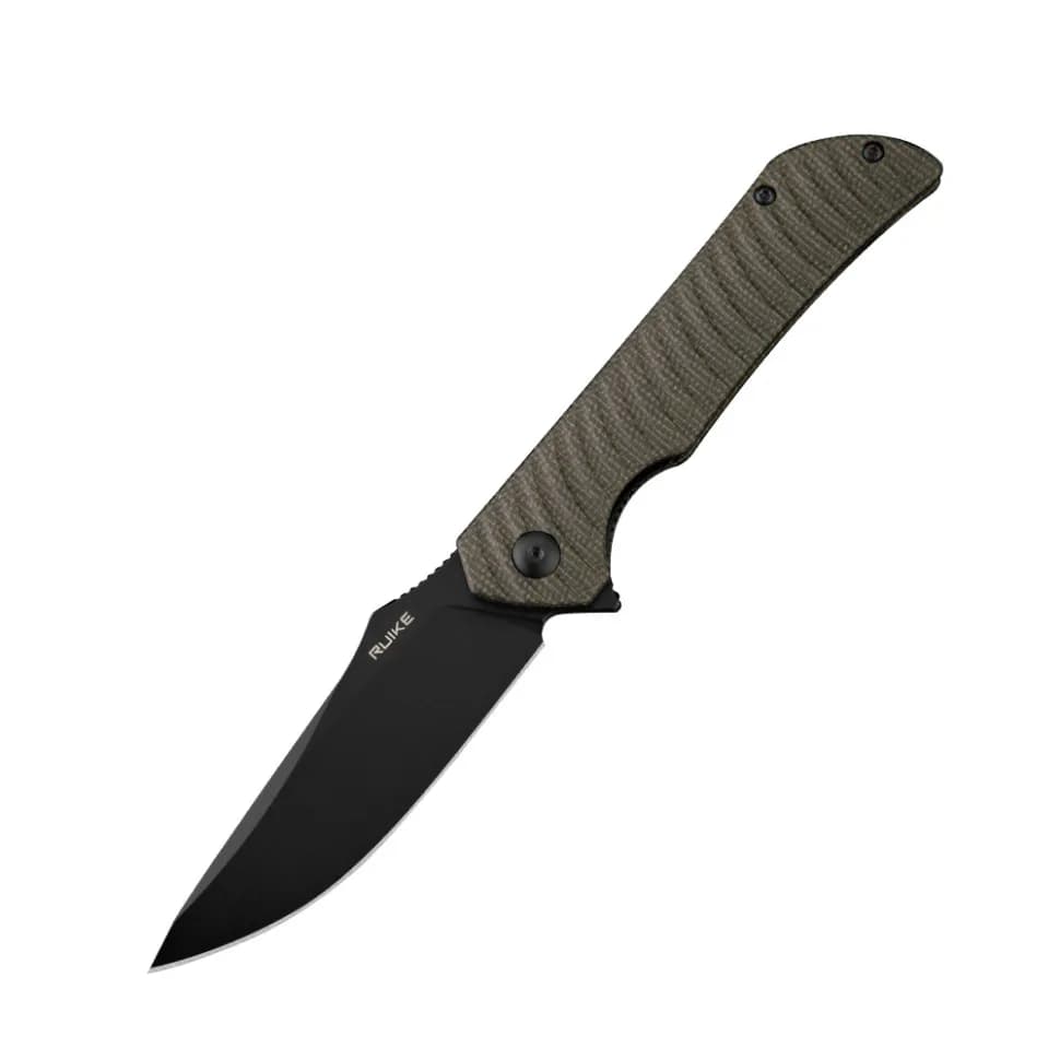Ніж складаний туристичний Ruike P123-MB, (9.2 см) 14C28N / мікарта коричневий - зображення 1