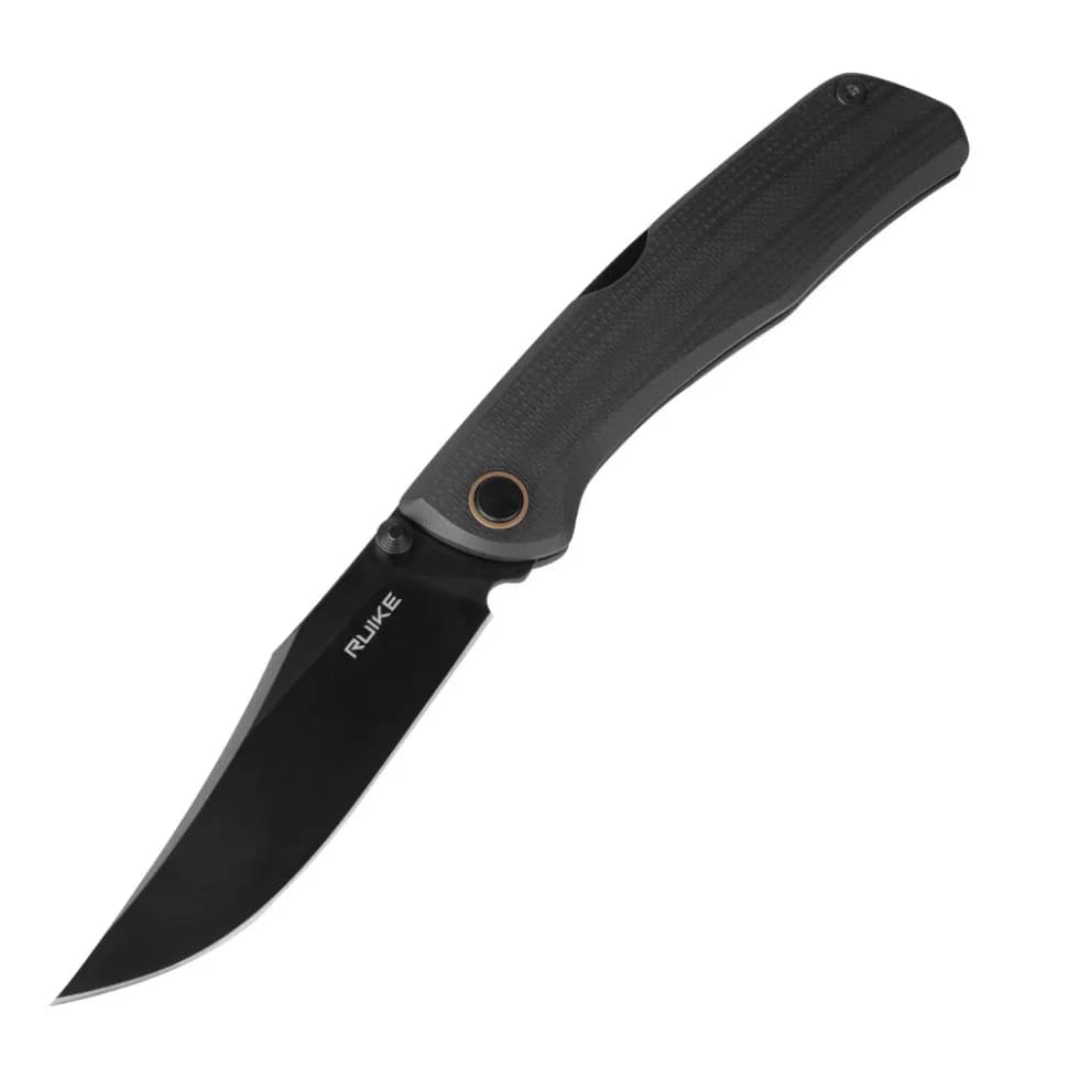 Ніж складаний туристичний Ruike P882-B, (8.5 см) 12С27 / G10 чорний