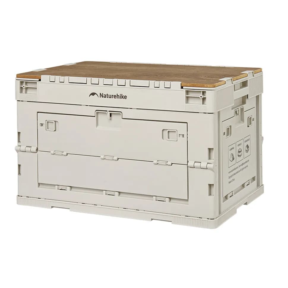 Складаний контейнер Naturehike CNK2450XB020, 52 л, бежево-сірий - зображення 1