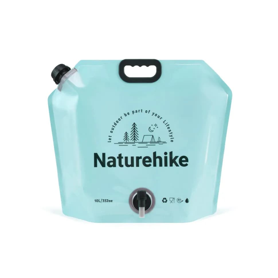 Складаний контейнер для води з поліетилену Naturehike CNK2450CF027, 10 л, блакитний - зображення 1