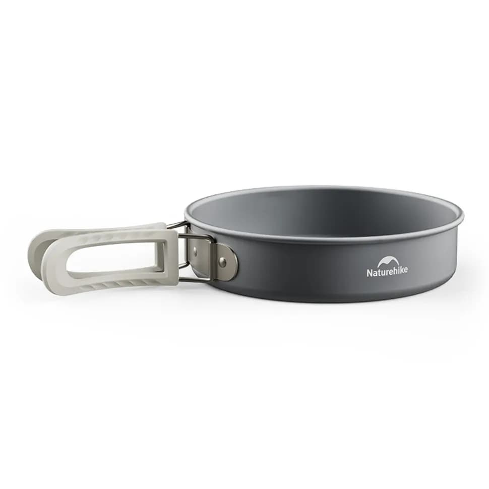 Сковорідка зі складаною ручкою Naturehike CNK2450CF010, 17,5 см, алюміній - зображення 1