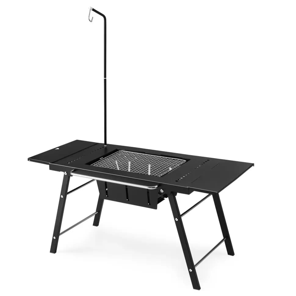 Стіл для барбекю сталевий Naturehike CNK2350CF018, чорний - зображення 1