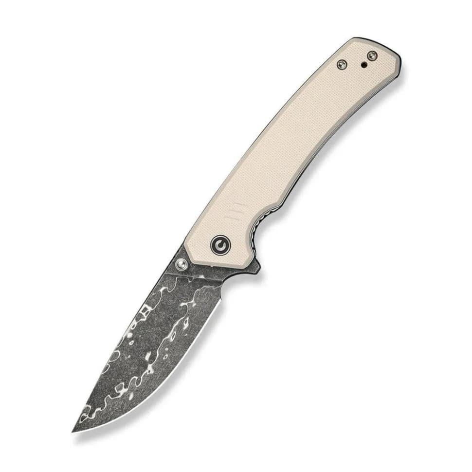 Ніж складаний туристичний Civivi Merit, (8.3 см) Damascus / G10 сірий - зображення 1