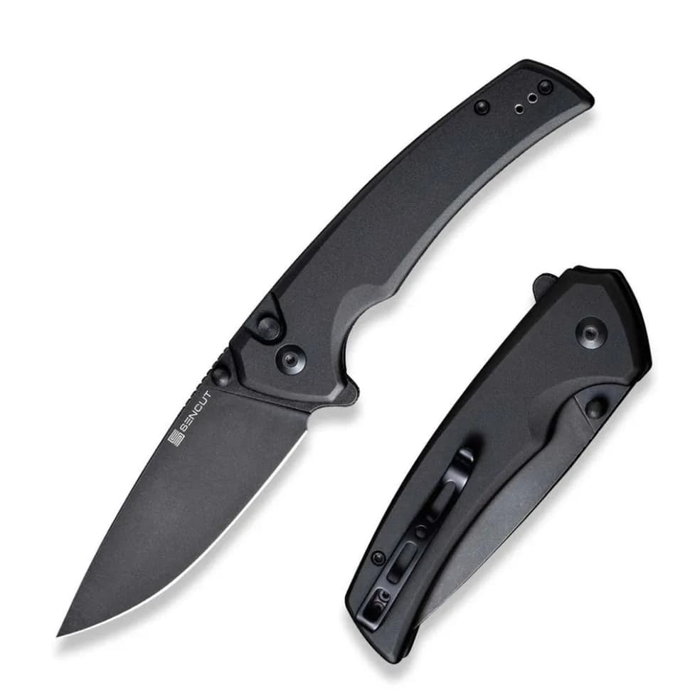 Ніж складаний туристичний Sencut Serene, (8.8 см) D2 / Aluminum чорний - зображення 1