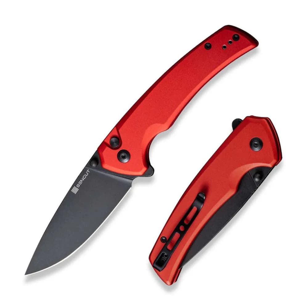 Ніж складаний туристичний Sencut Serene, (8.8 см) D2 / Aluminum червоний - зображення 1