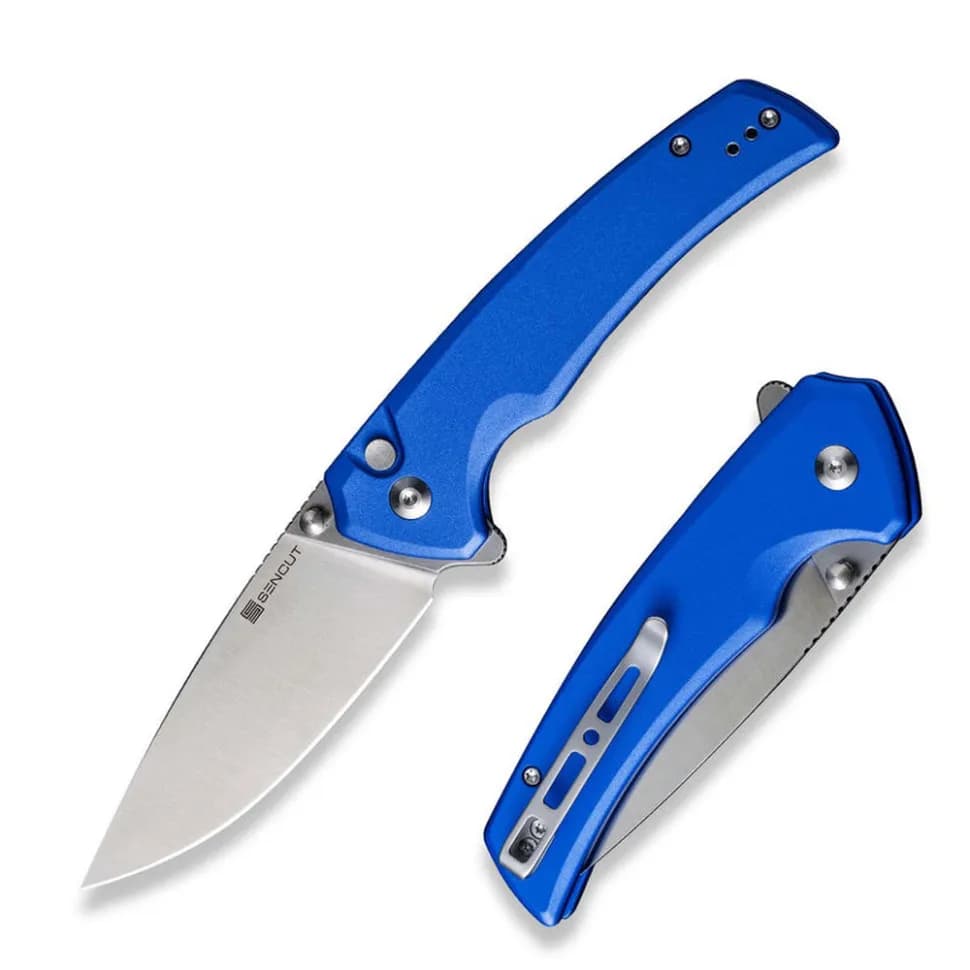 Ніж складаний туристичний Sencut Serene, (8.8 см) D2 / Aluminum синій - зображення 1