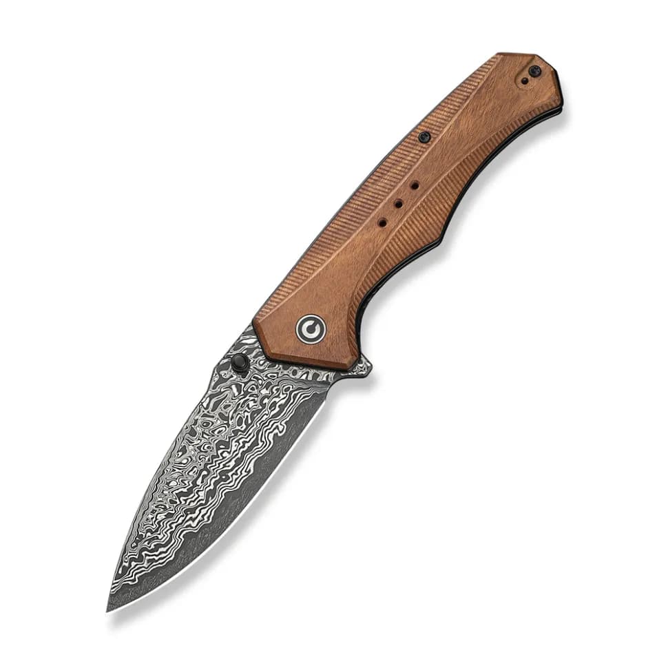 Ніж складаний туристичний Civivi Photonix, (9.4 см) Damascus / Guibourtia Wood - зображення 1