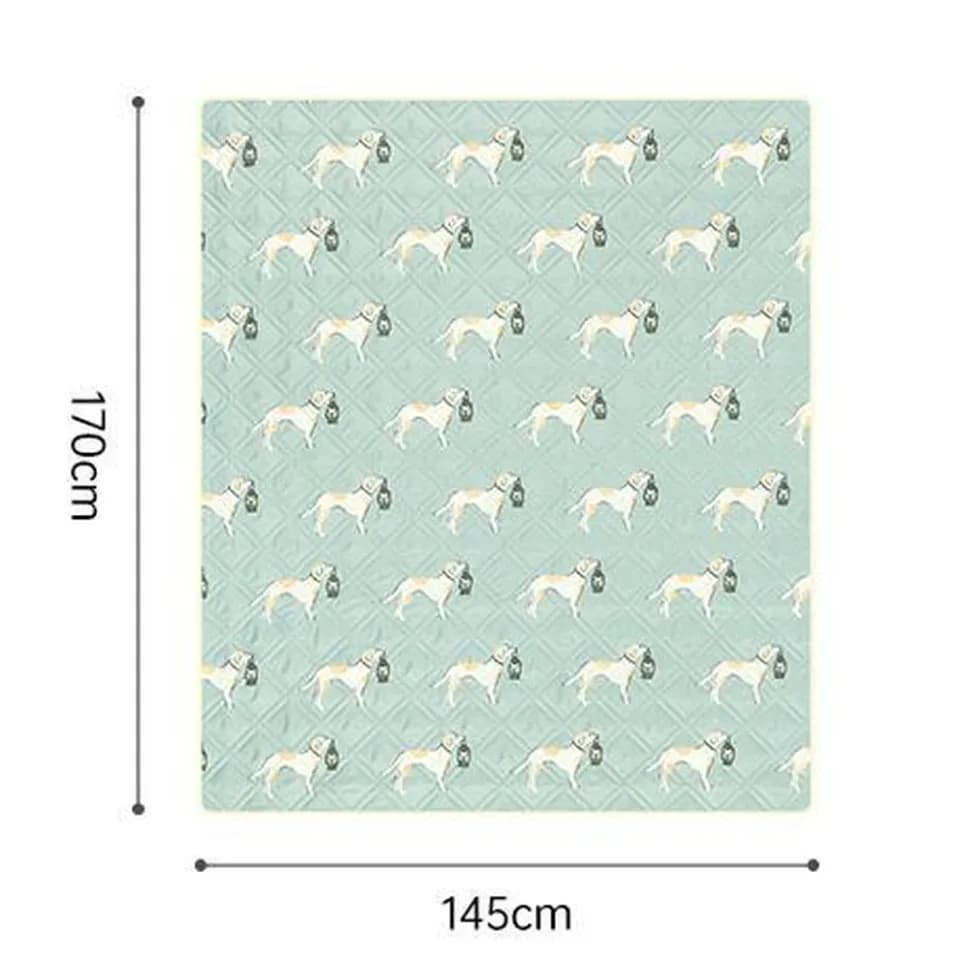 Килимок для пікніка водостійкий Naturehike CNK2350WS010, 145x170 см, зелений з принтом - зображення 1