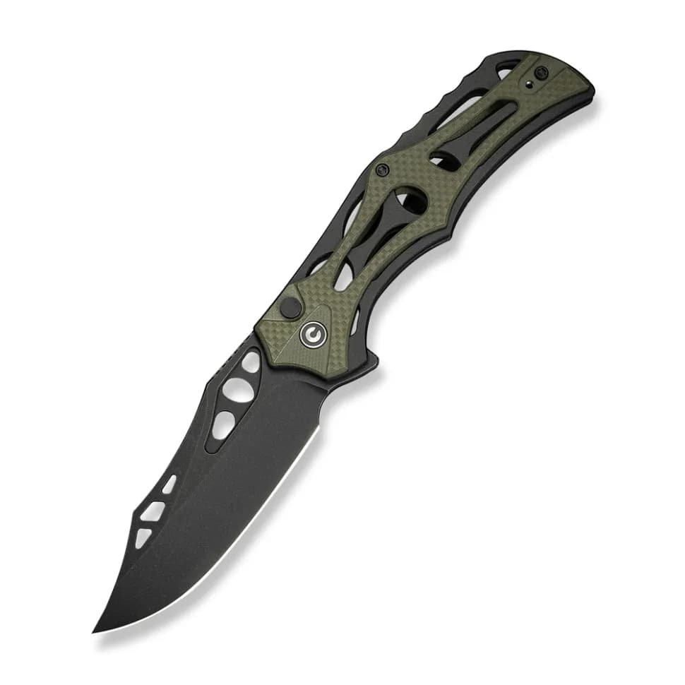 Ніж складаний туристичний Civivi Biophase, (8.9 см) Nitro-V / Aluminum & G10 чорно-зелений - зображення 1