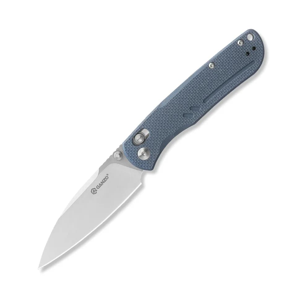 Ніж складаний туристичний Ganzo G771 (8.8 см) D2 / G10 сірий - зображення 1