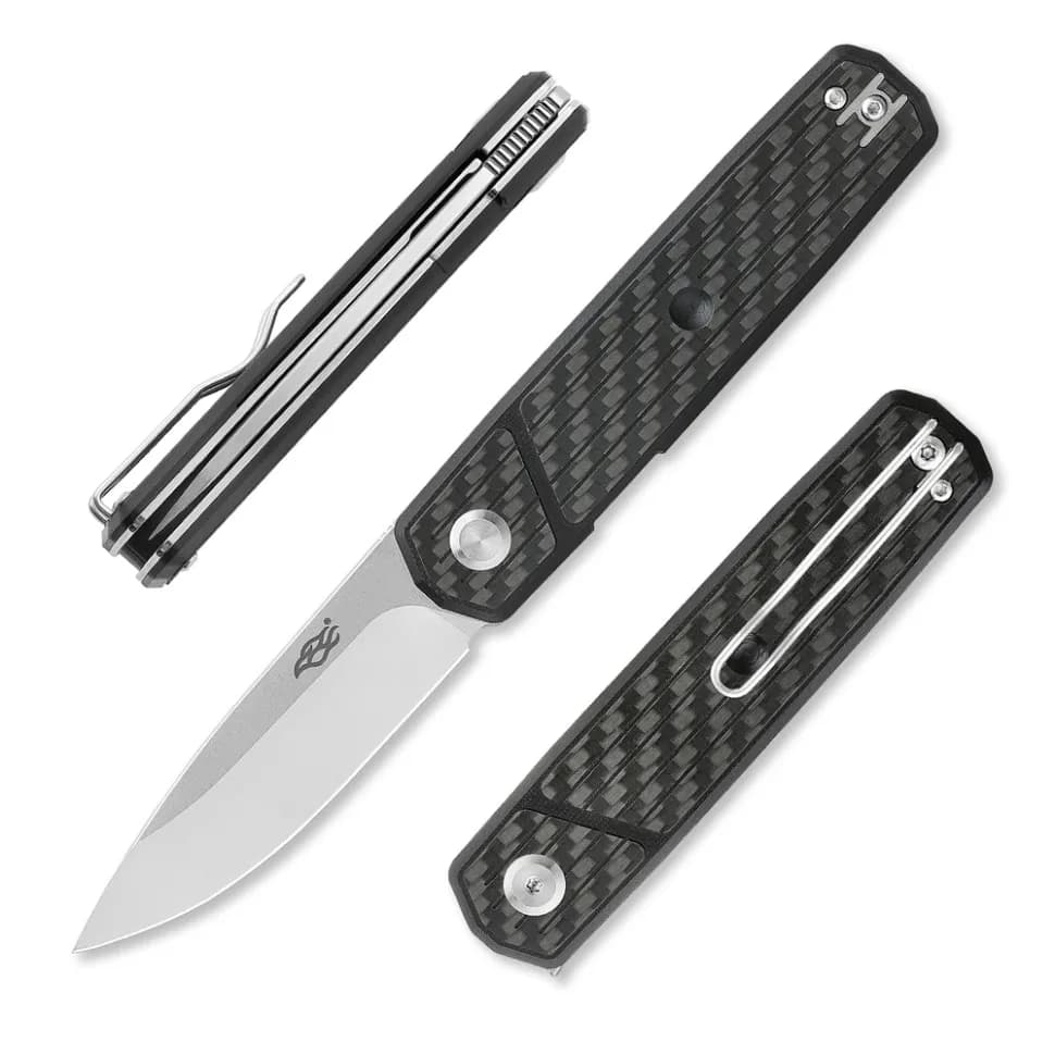 Ніж туристичний Firebird FH927 (8.5 см) D2 / G10 & карбон чорний - зображення 1