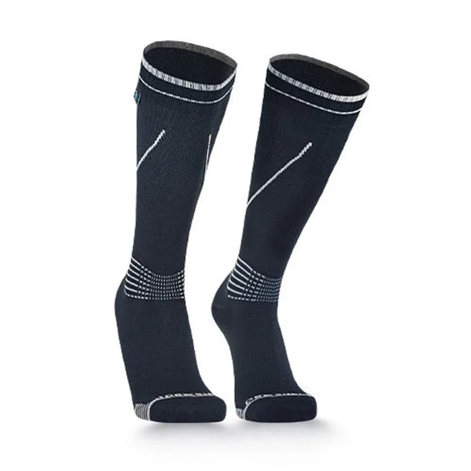Водонепроникні шкарпетки Dexshell Longlite Socks 2.0, сірі полоски, розмір S (36-38) - зображення 1