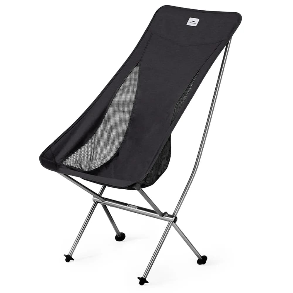 Крісло складане Naturehike Stellaluna L04 CNK2450JJ015, розмір L, алюміній, чорне - зображення 1