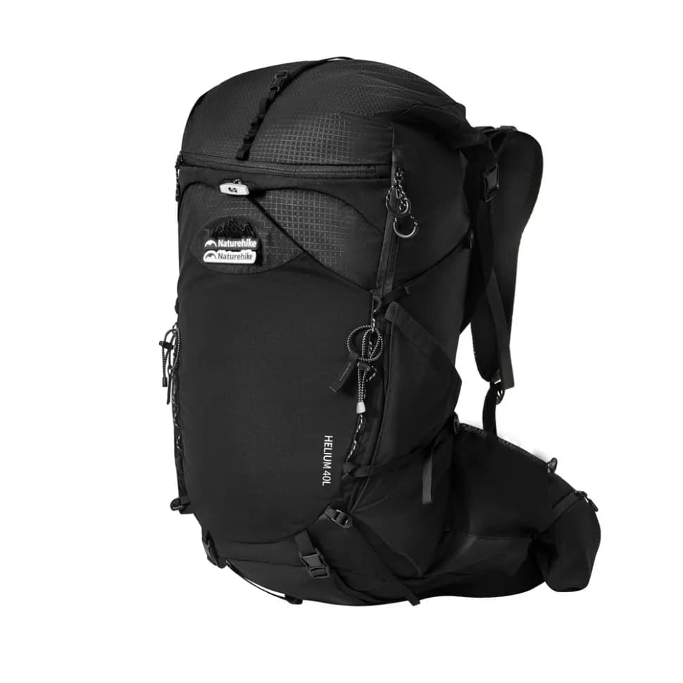 Рюкзак туристичний Naturehike Helium CNK2450XB016, 40 л, чорний, L - зображення 1