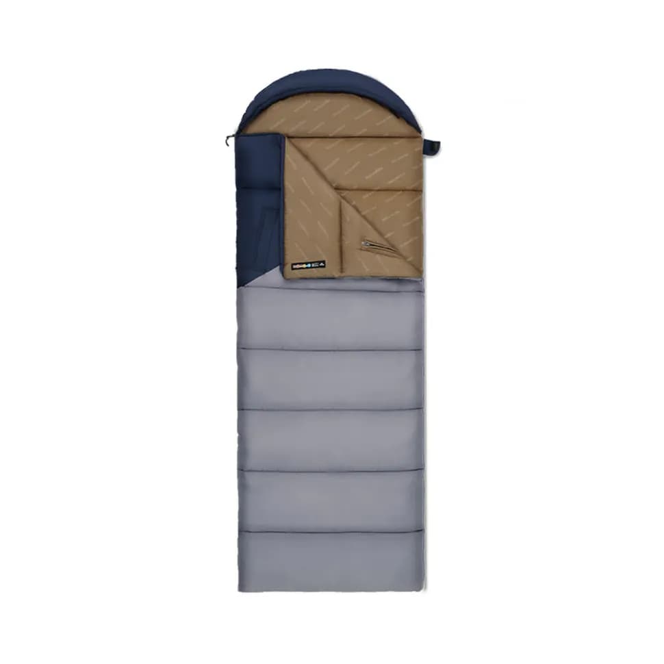 Спальник з капюшоном Naturehike Sunny Day PL02 U250 CNK2550WS028, (8,5°C), лівий, блакитно-синій - зображення 1