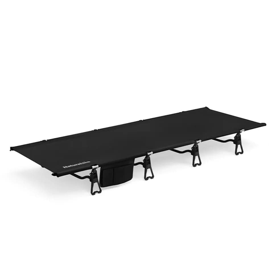 Ліжко складане Naturehike XJC08 CNK2550WS020, поліестер, алюміній, чорний - зображення 1