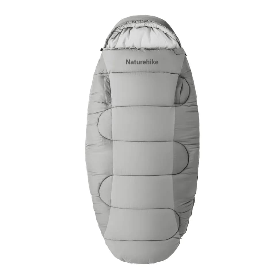 Спальний мішок овальний Naturehike PS200 CNK2350WS026, сірий - зображення 1