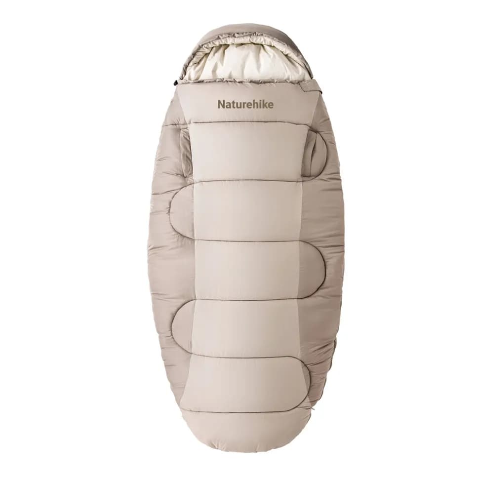 Спальний мішок овальний Naturehike PS200 CNK2350WS026, бежевий - зображення 1