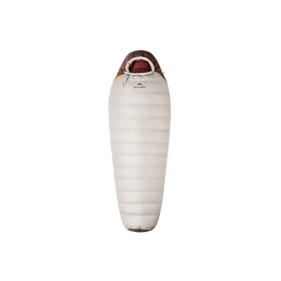 Спальник з натуральним пухом Naturehike Snowbird CNK2550WS014, p-р M, коричневий 400 г - зображення 1