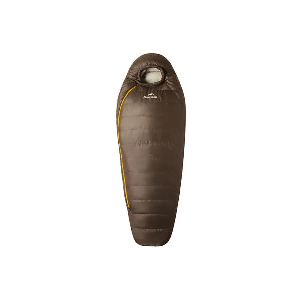 Спальник з натуральним пухом Naturehike Snowbird CNK2550WS014, p-р M, темно-коричневий 400 г - зображення 1