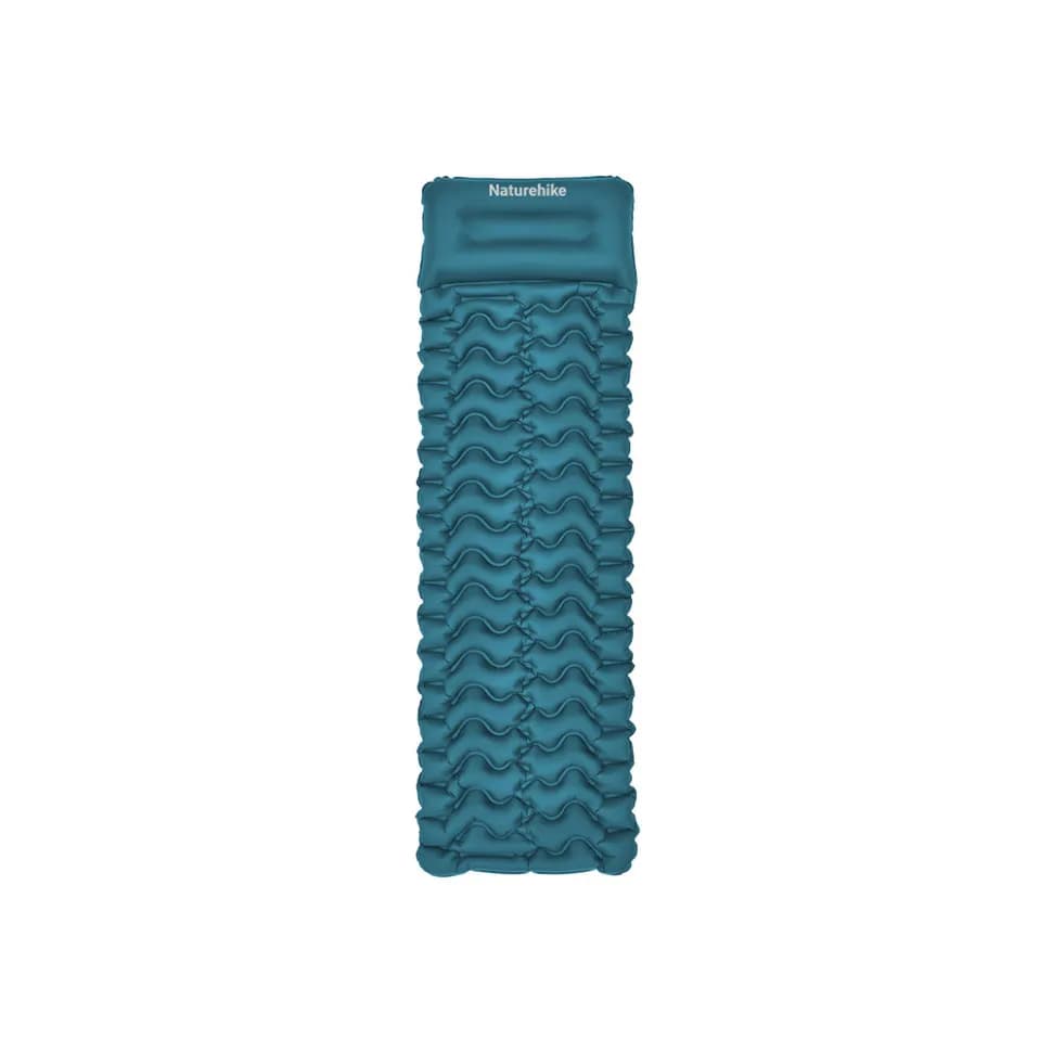 Матрац туристичний надувний одномісний Naturehike CNK2550WS019, 200х60х6.5 см, синій, для кемпінгу із мішком для надування - зображення 1