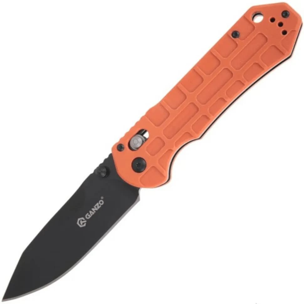 Ніж складаний туристичний Ganzo G7453P (9 см) 440С / G10 помаранчевий - зображення 1