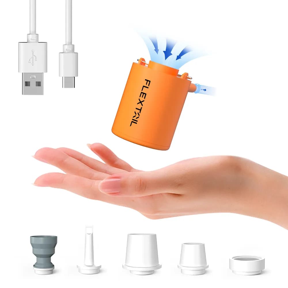 Насос кемпінговий Flextail Tiny Pump, помаранчевий - зображення 1