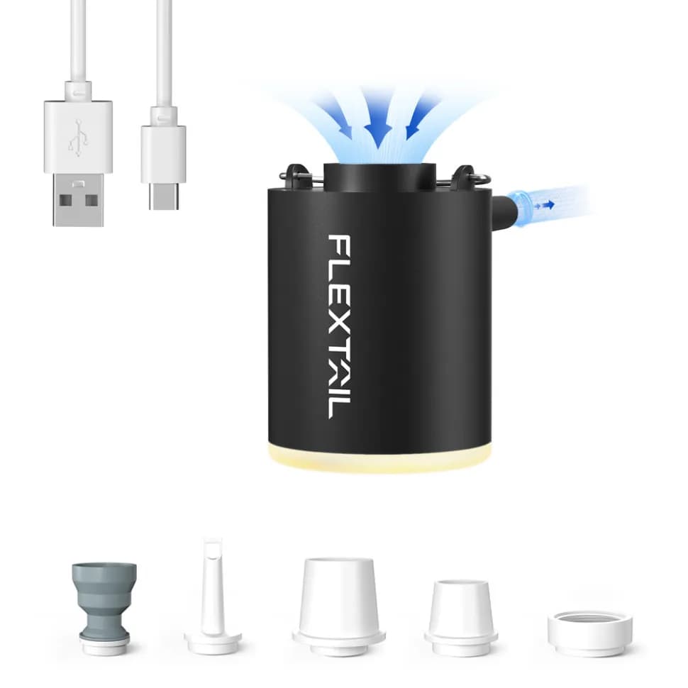 Насос-ліхтар кемпінговий Flextail Tiny Pump Х, чорний - зображення 1