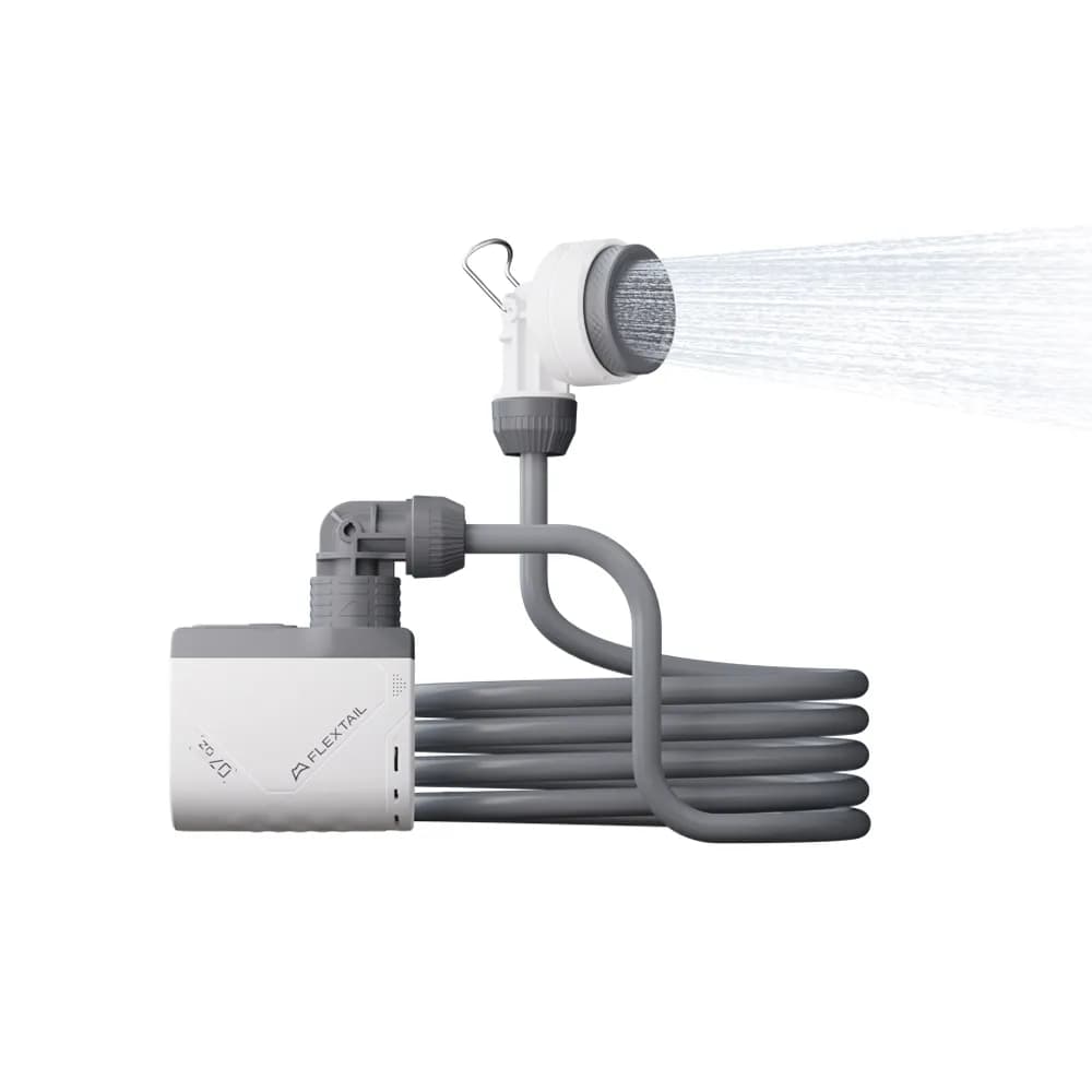 Душ портативний з насосом на акумуляторі Flextail Tiny Shower TS650WT / TS2500WT, білий - зображення 1