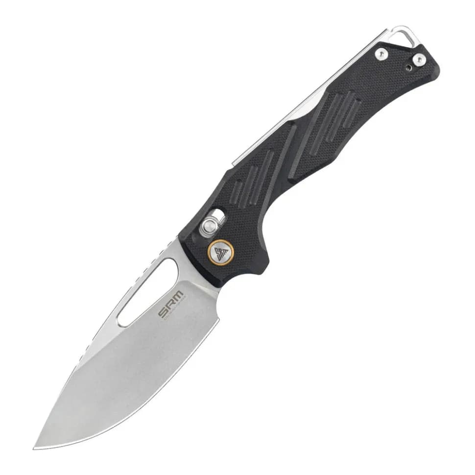 Ніж складаний туристичний SRM Mirage 239X-GB (9.2 см) 14C28N / G10 чорний - зображення 1