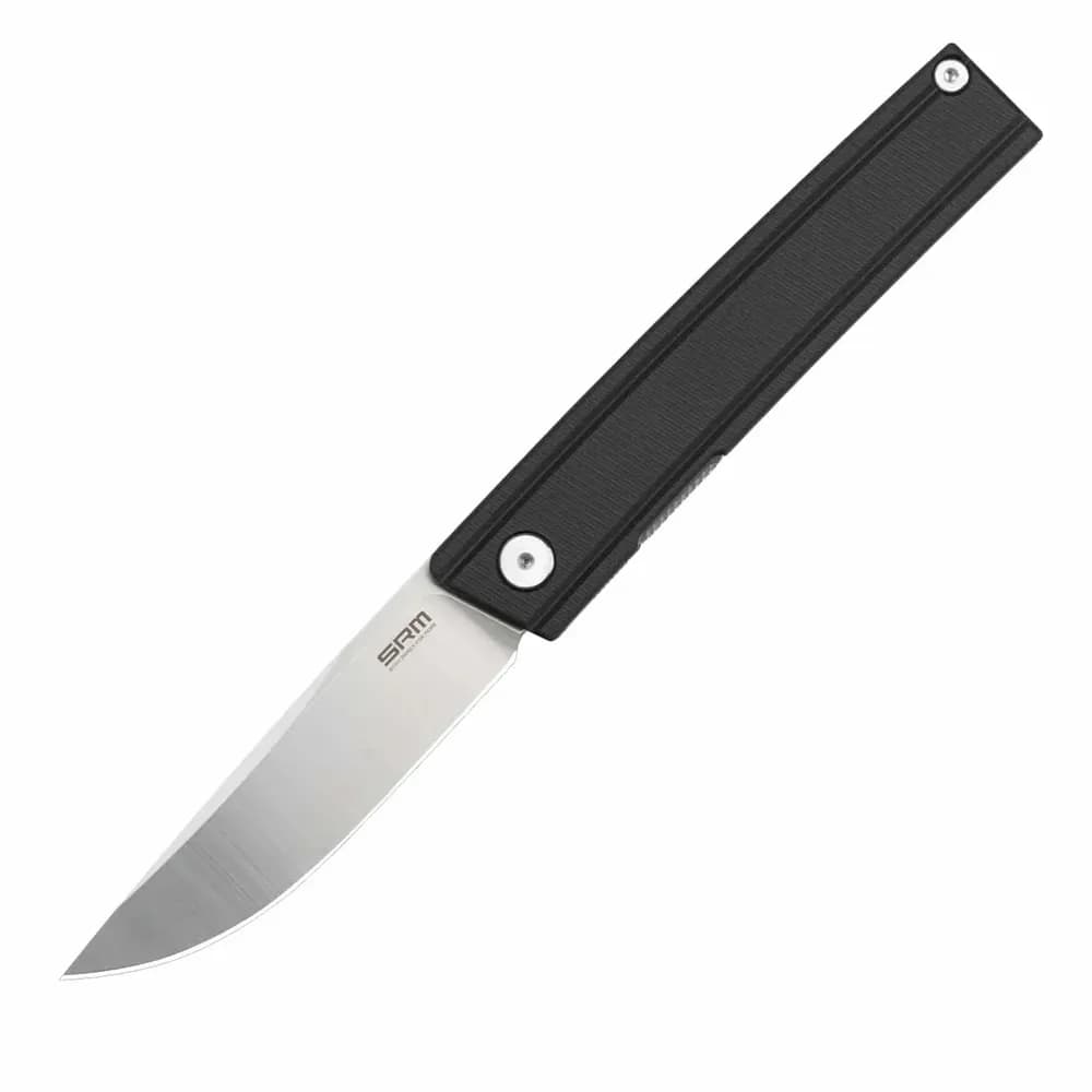 Ніж складаний туристичний SRM Gent 401LC-GB (8.3 см) 10Cr / G10 чорний - зображення 1