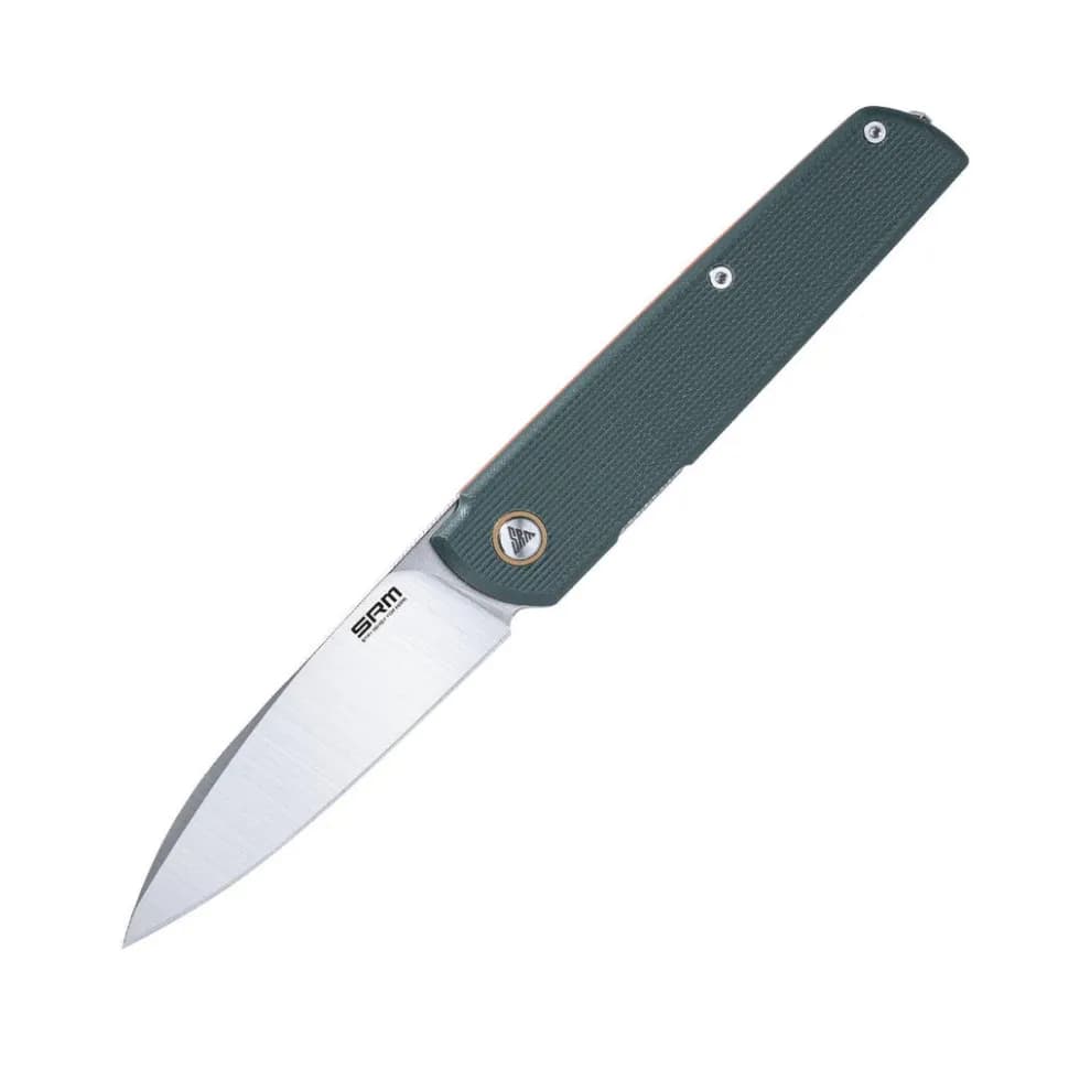 Ніж складаний туристичний SRM 408L-GX (8.2 см) 14C28N / G10 зелений - зображення 1