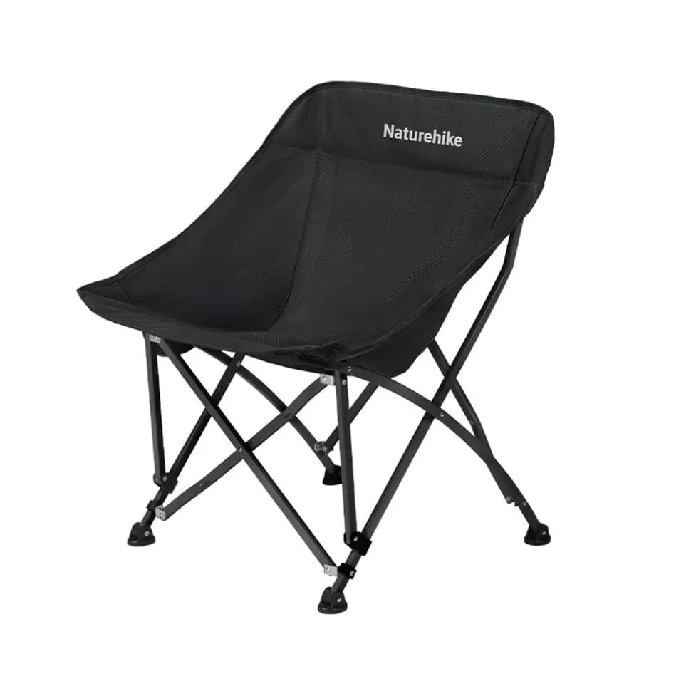 Стілець складаний Naturehike Stellaluna T04 CNK2550JJ022, вуглецева сталь, чорний - зображення 1