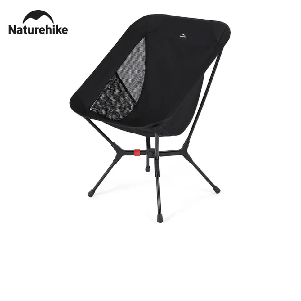 Стілець складаний ультралегкий Naturehike CNK2550JJ013 Yamami YL01, розмір М, алюміній, чорний - зображення 1