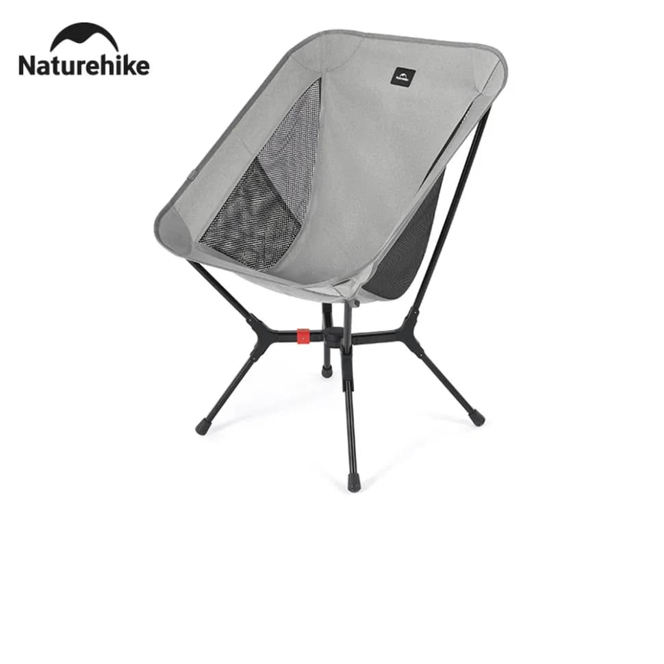 Стілець складаний ультралегкий Naturehike CNK2550JJ013 Yamami YL01, розмір М, алюміній, сірий - зображення 1
