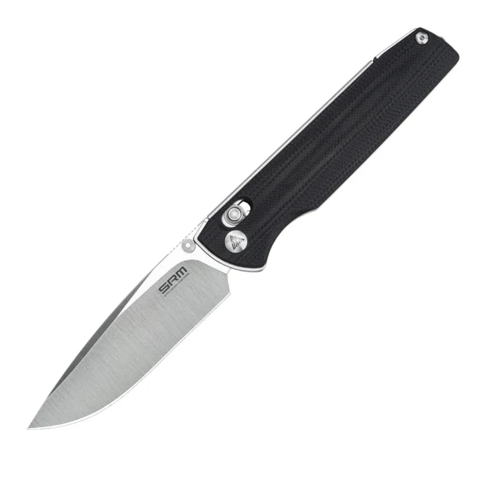 Ніж складаний туристичний SRM Terrier 258L-GB (9.3 см) D2 / G10 чорний