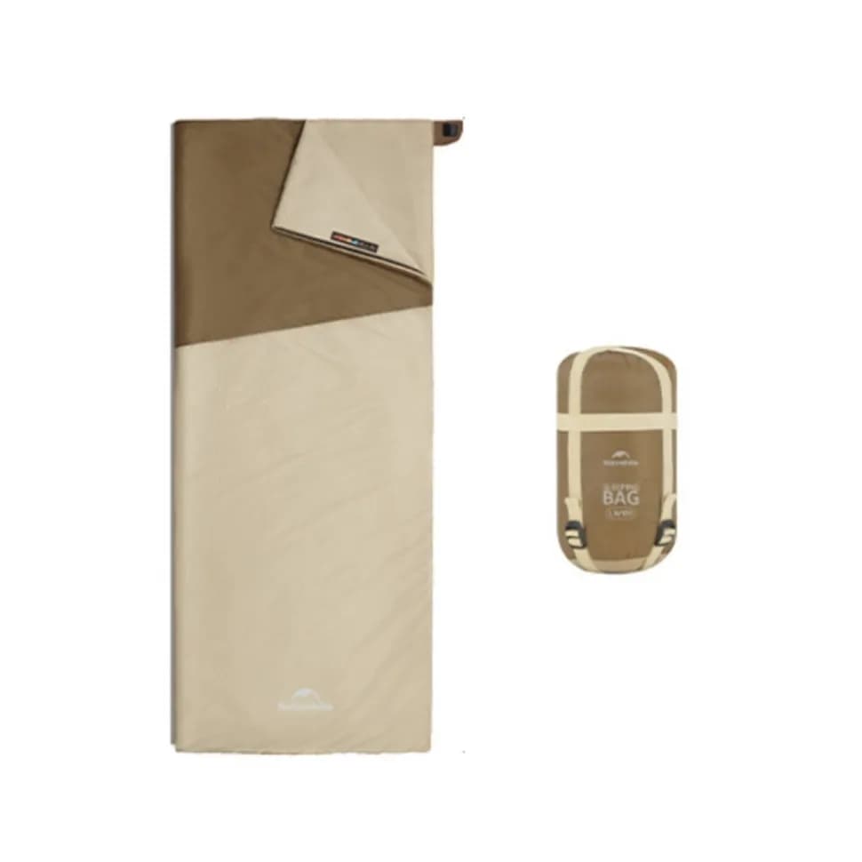 Спальний мішок Naturehike LW180 CNK2550WS026 Sunny Day PL01, (14°C) XL коричневий - зображення 1
