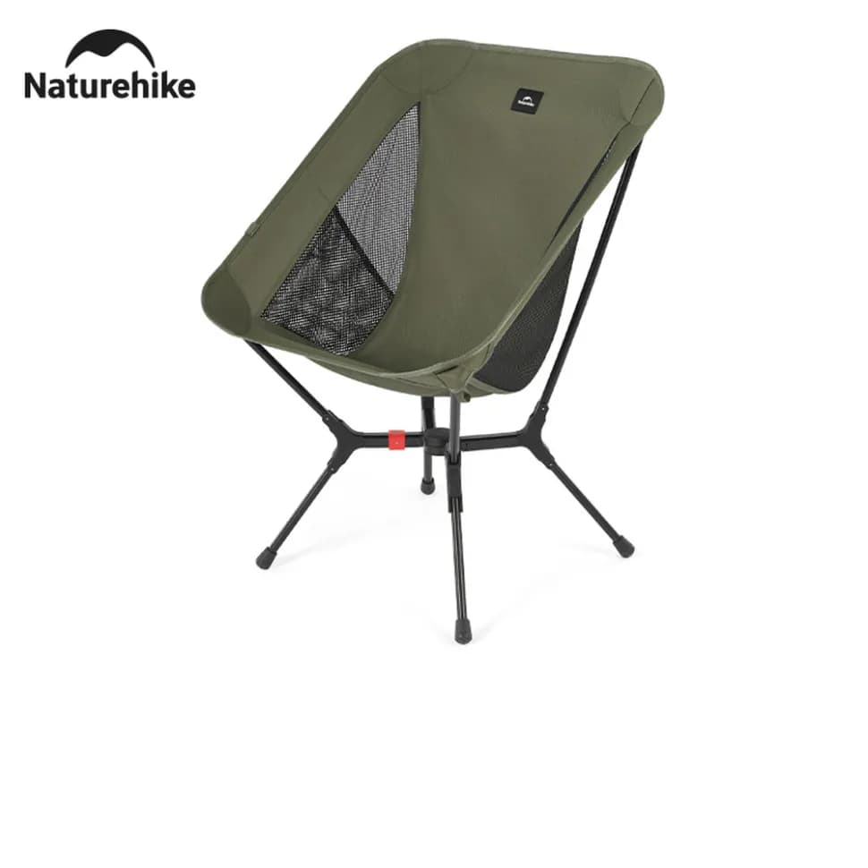 Стілець складаний ультралегкий Naturehike CNK2550JJ013 Yamami YL01, розмір М, алюміній, оливковий - зображення 1