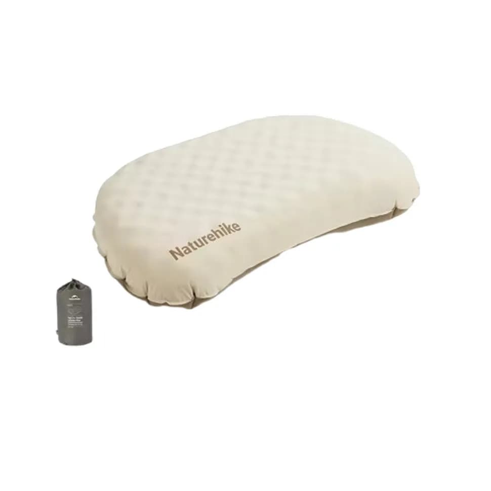 Подушка надувна ультралегка Naturehike CNK2300DZ024, 66х36 см, бежева - зображення 1