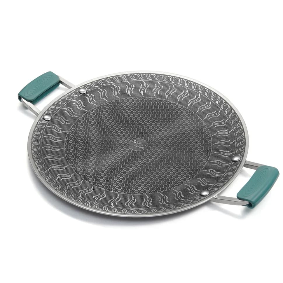 Сковорода з нержавіючої сталі з силіконовими ручками Naturehike CNK2550CF011, 34 х 34 см - зображення 1