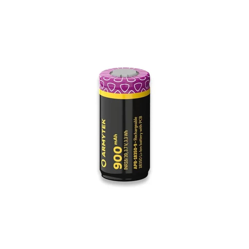 Акумулятор літієвий 18350 Li-Ion Armytek (900mAh)