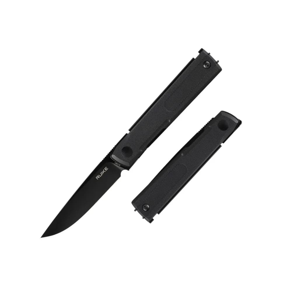 Ніж складаний кишеньковий Ruike D712-B, (7.7 см) 8Cr13MoV / G10 чорний - зображення 1