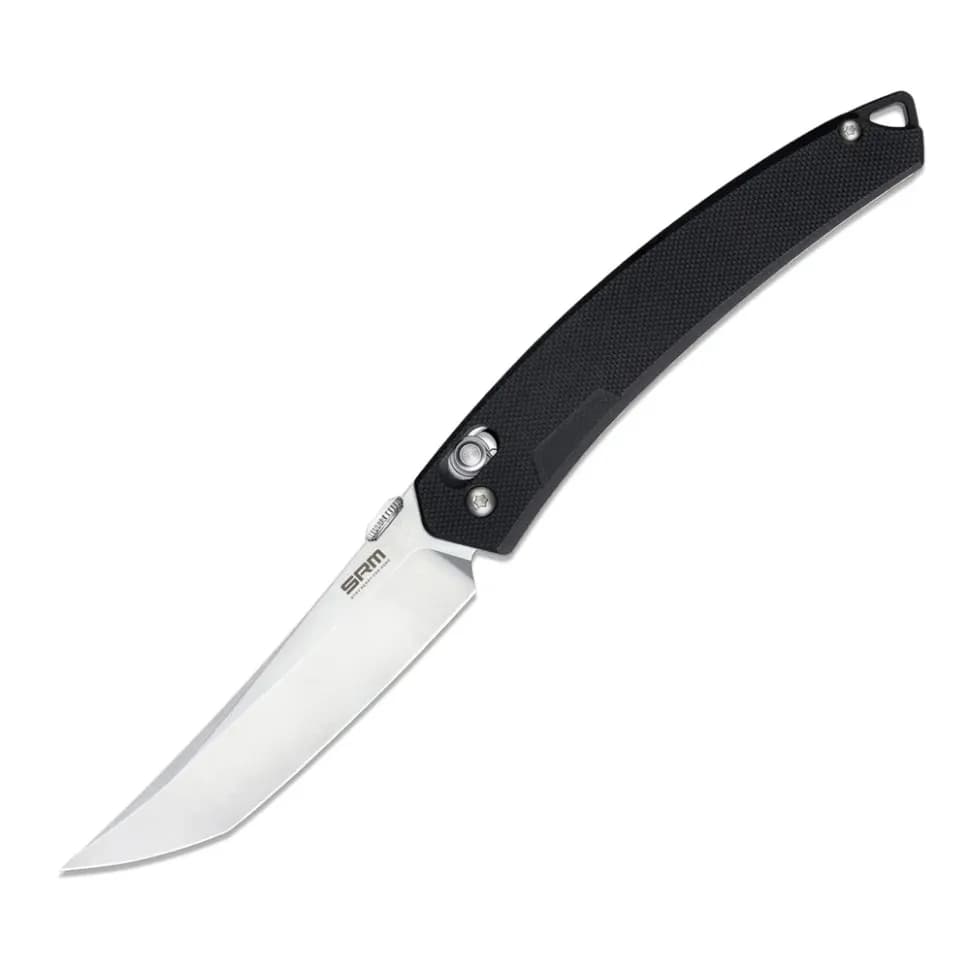 Ніж складаний туристичний SRM 9211-GB2 (9.2 см) 8Cr13MoV / G10 чорний - зображення 1